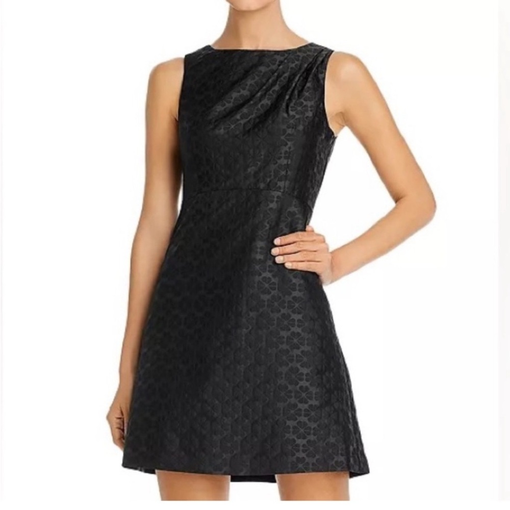 Kate Spade Black Textured Mini Dress